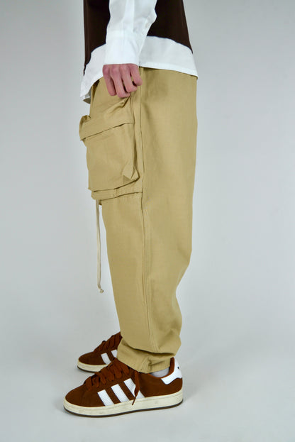 Cargo Frontale Fondo Ampio Beige