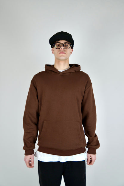 Felpa In Cotone Regular Fit Marrone