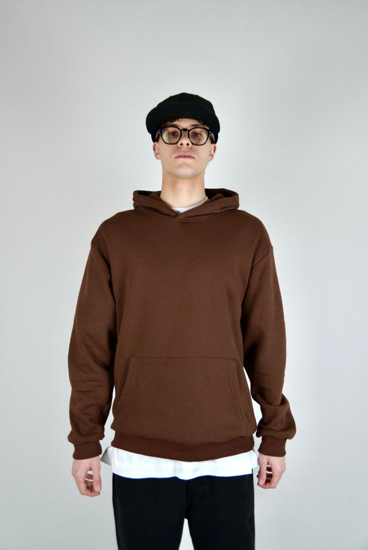Felpa In Cotone Regular Fit Marrone