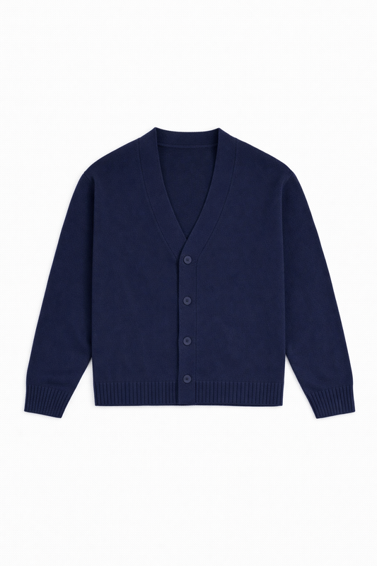 Cardigan Cropped Blu Navy