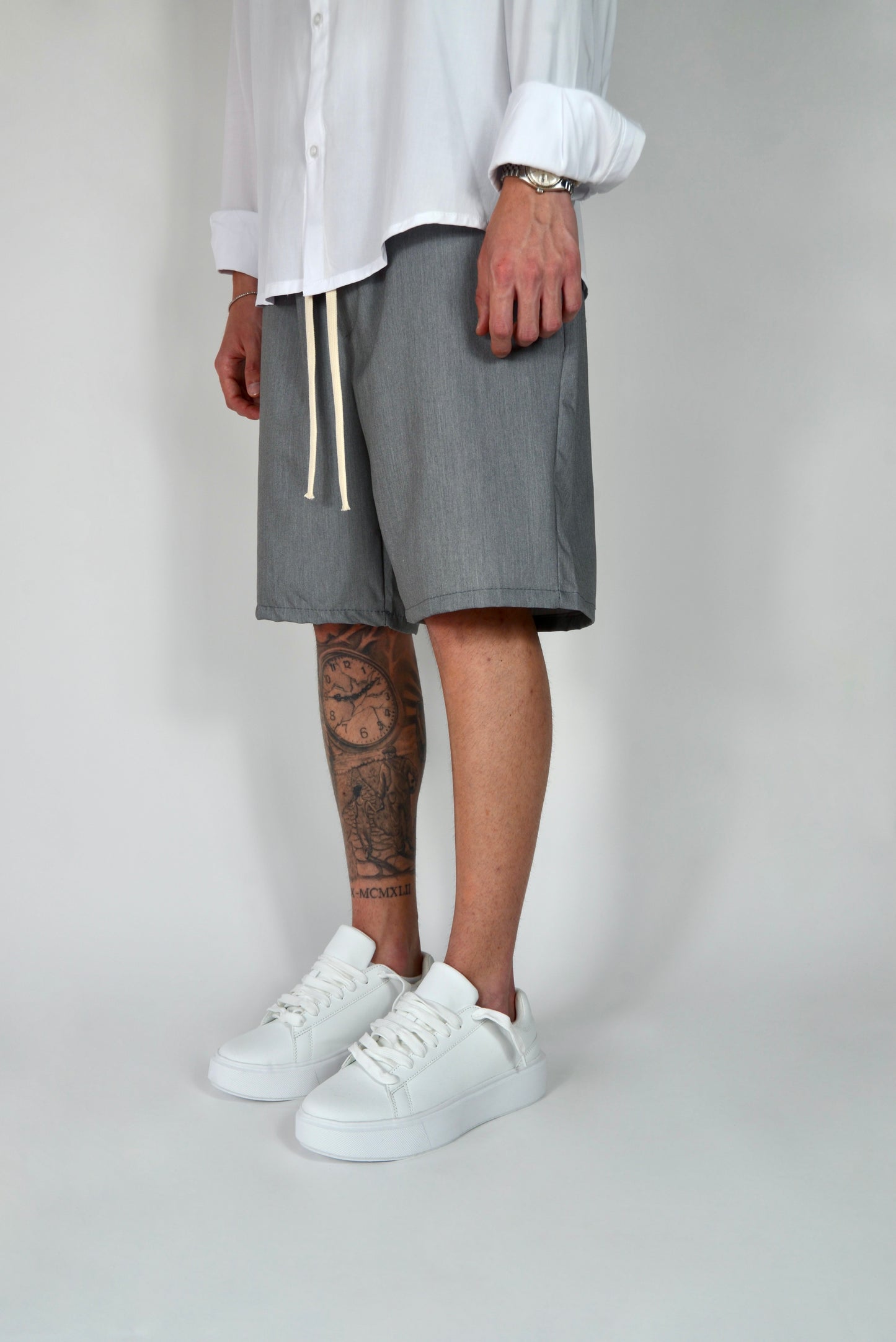 Pantaloncino Elegante Grigio