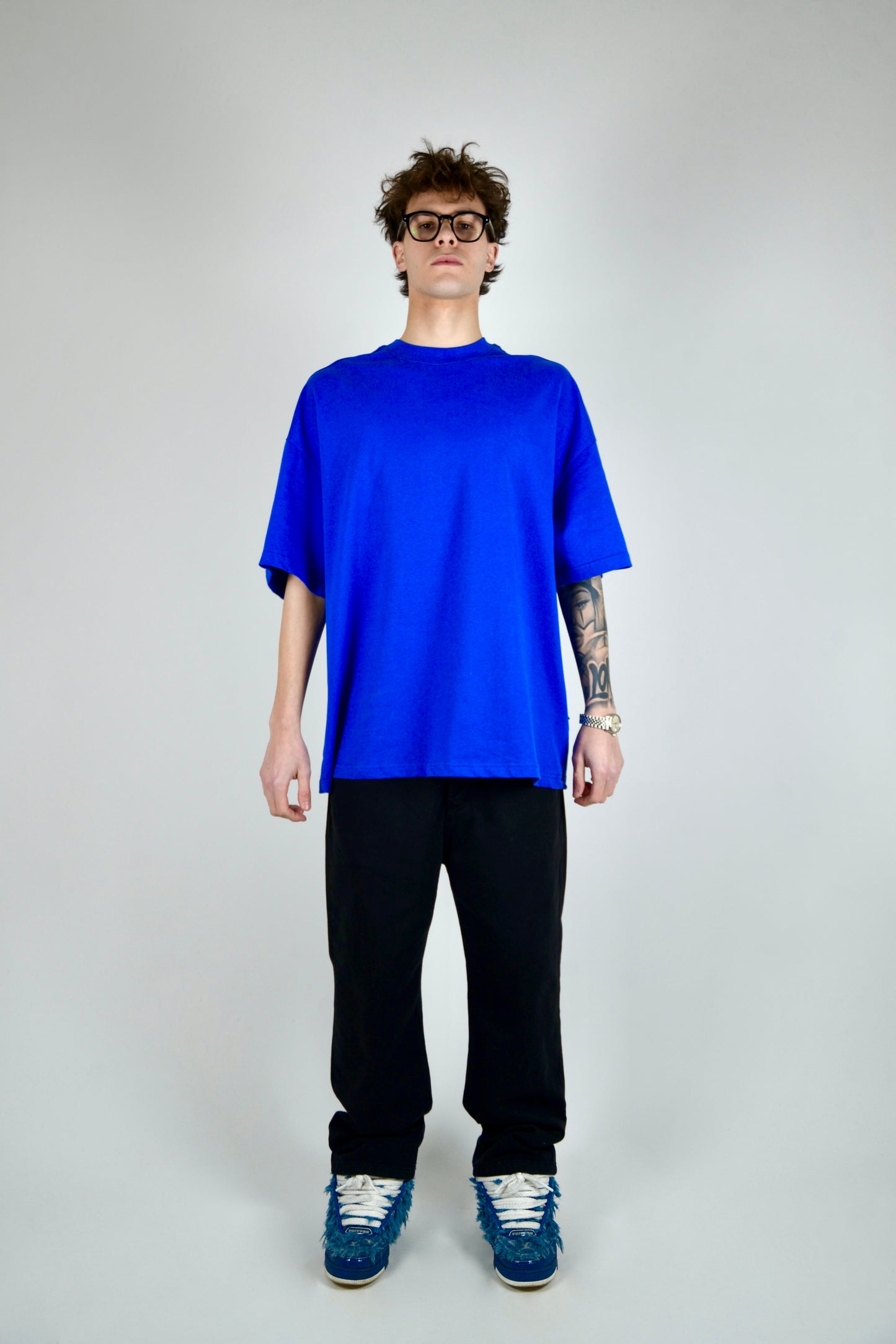 T-shirt Oversize Blu Elettrica