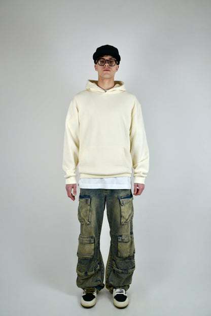 Felpa In Cotone Regular Fit Beige