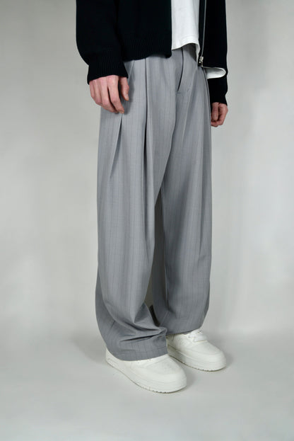 Pantalone Gessato Grigio