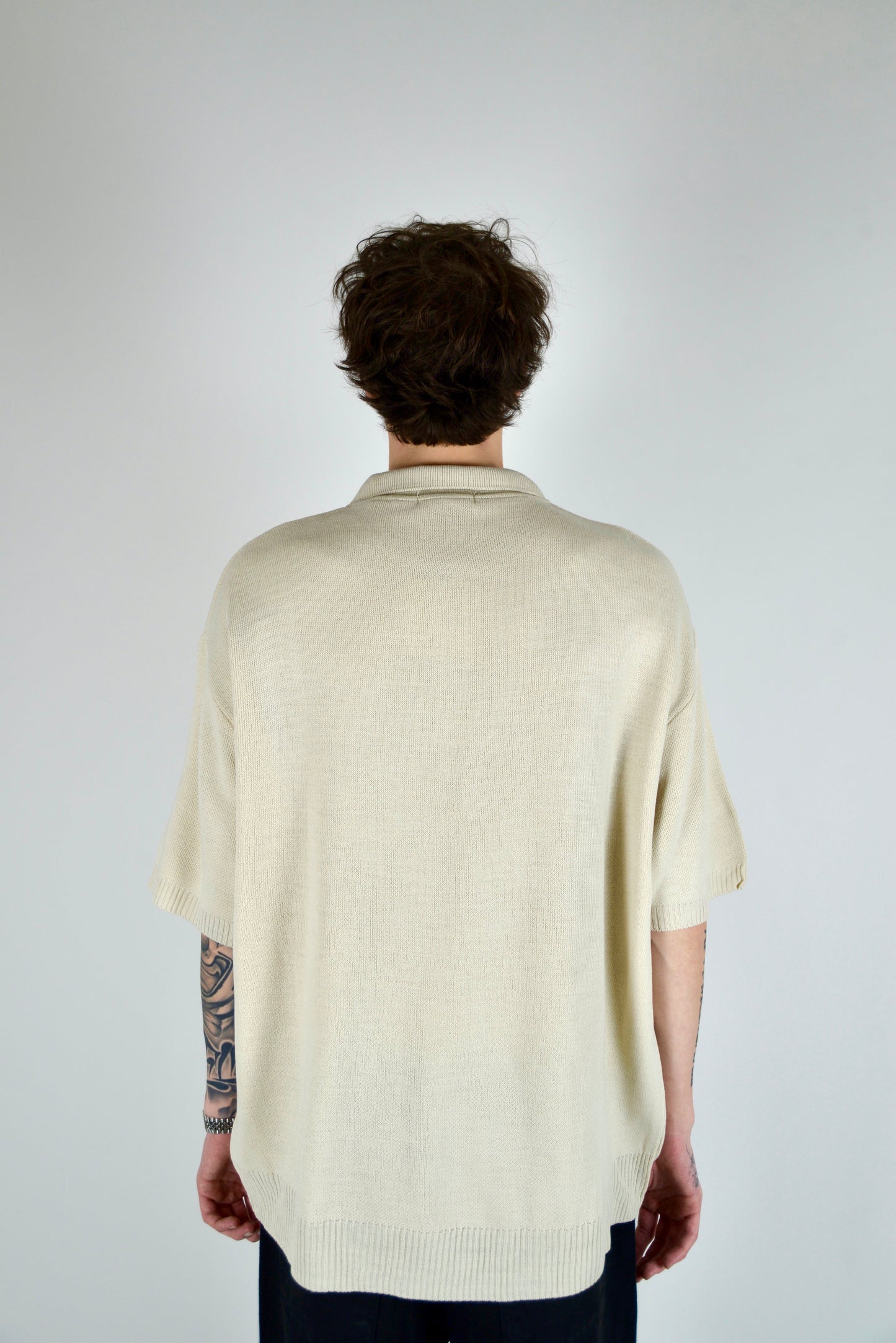 Polo In Filo Beige