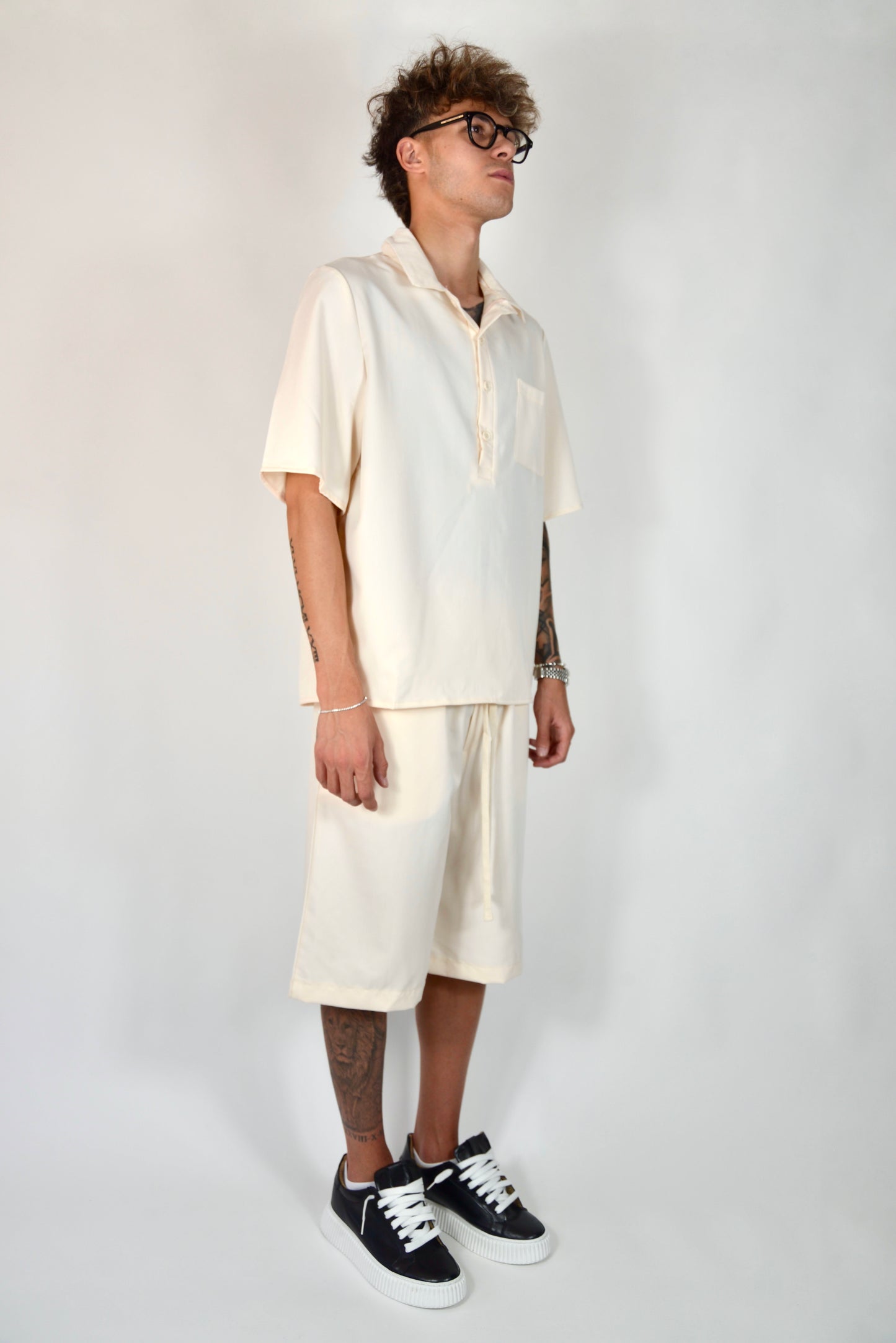 Coordinato Con Polo Beige
