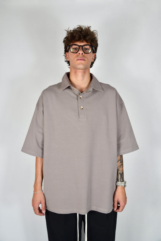 Polo Oversize Fango
