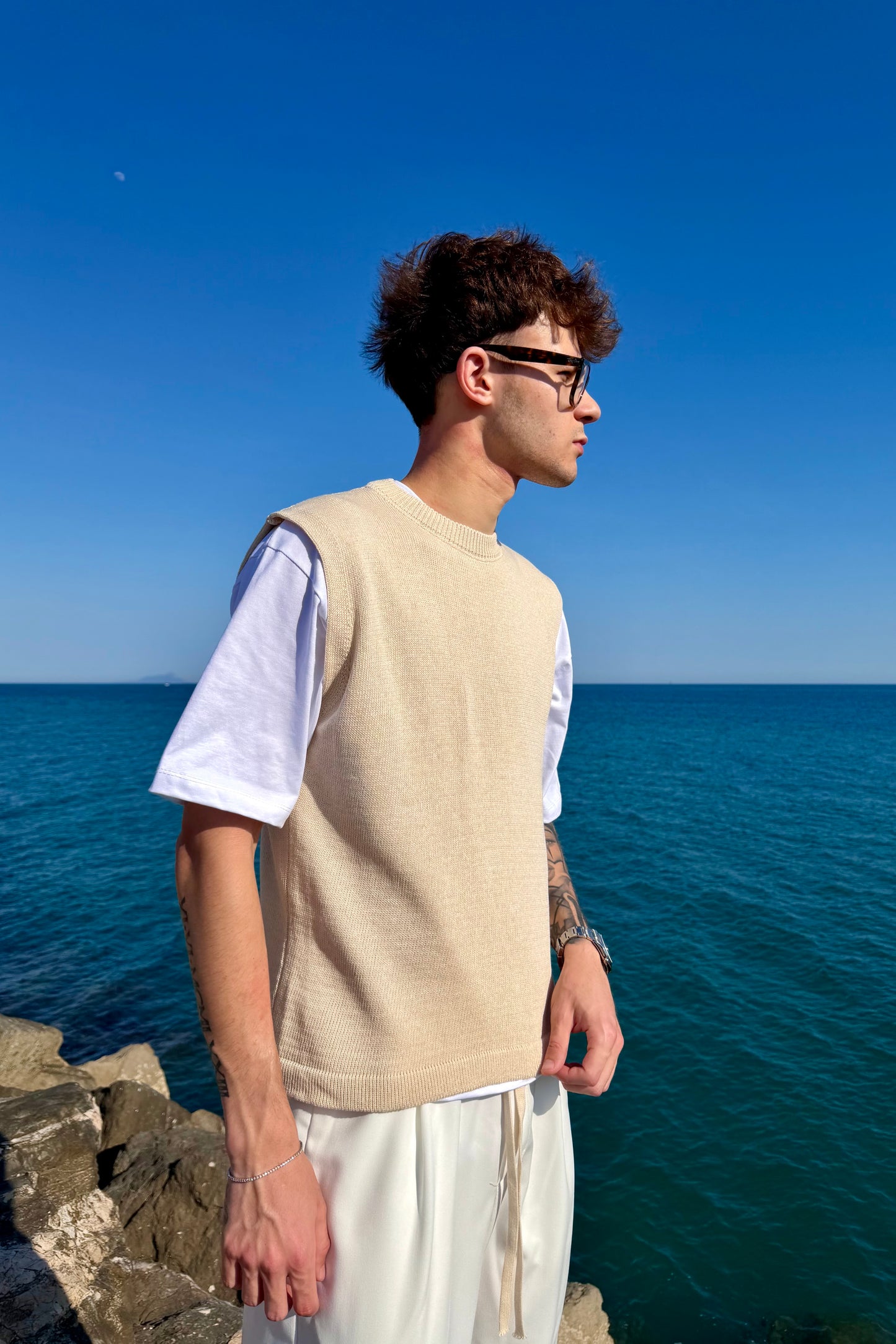 Gilet Madrid Beige