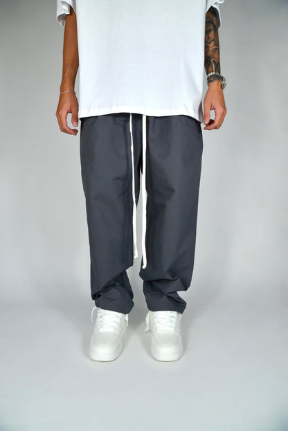 Pantalaccio In Cotone Fondo Ampio Grigio
