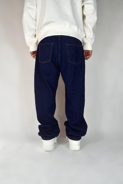 Jeans Con Croci Baggy Fit
