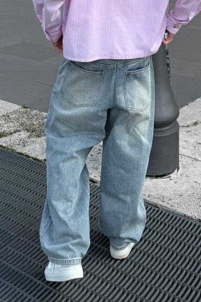Jeans Super Baggy Celeste