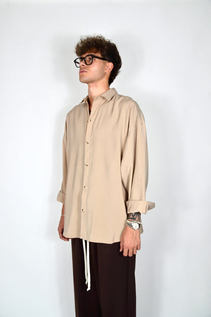 Camicia Oversize Beige