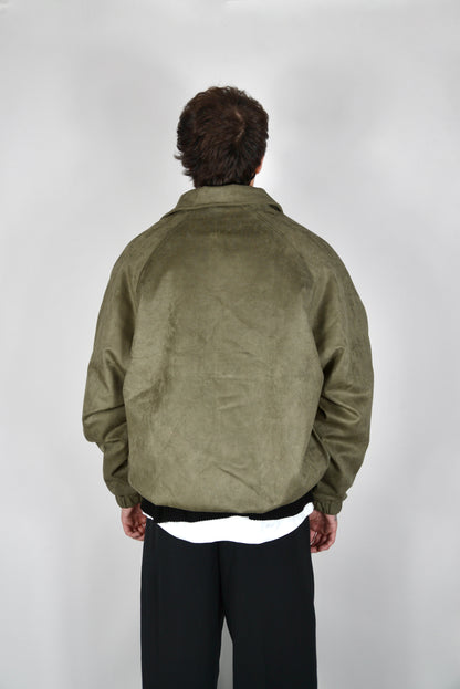 Bomber Scamosciato Verde