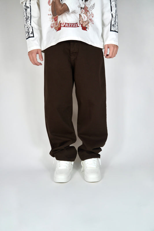 Jeans Baggy Fit Marrone
