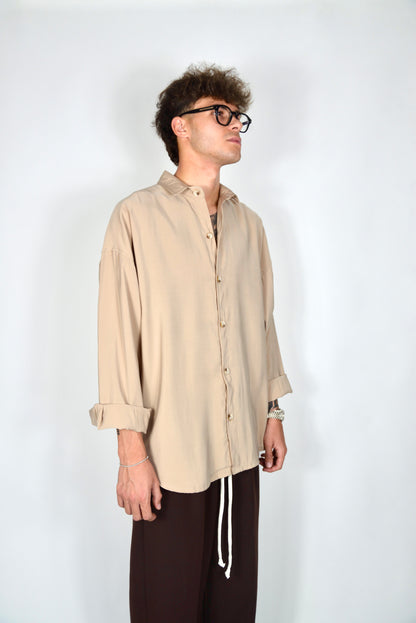 Camicia Oversize Beige