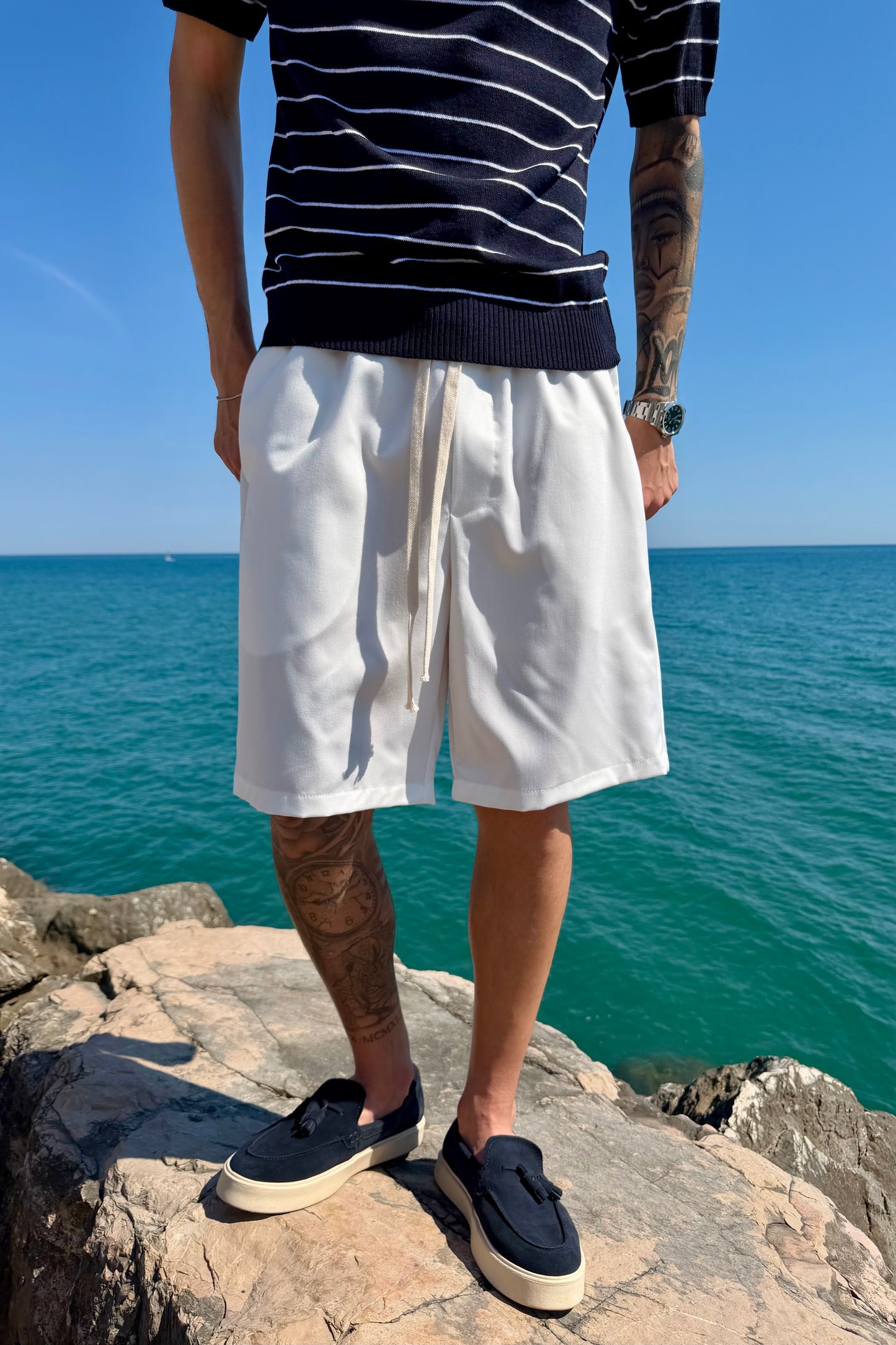 Pantaloncino Elegante Bianco