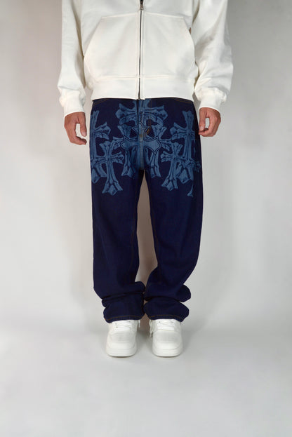 Jeans Con Croci Baggy Fit