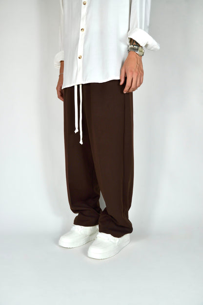 Pantalaccio Elegante Marrone Oversize Fit