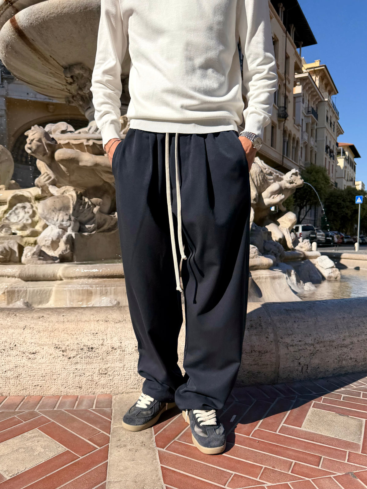 Pantalaccio Elegante Blu Notte