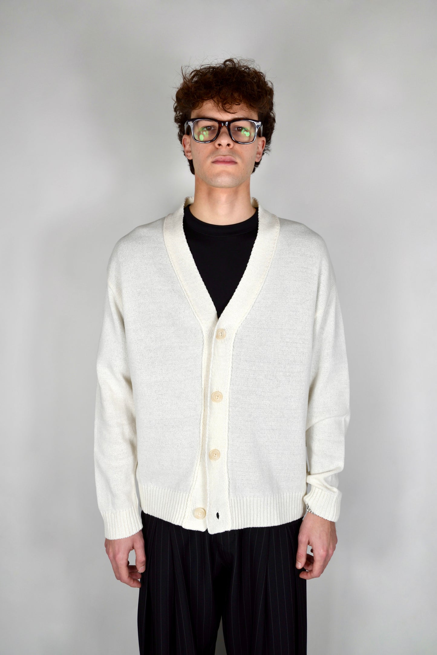Cardigan Cropped Panna