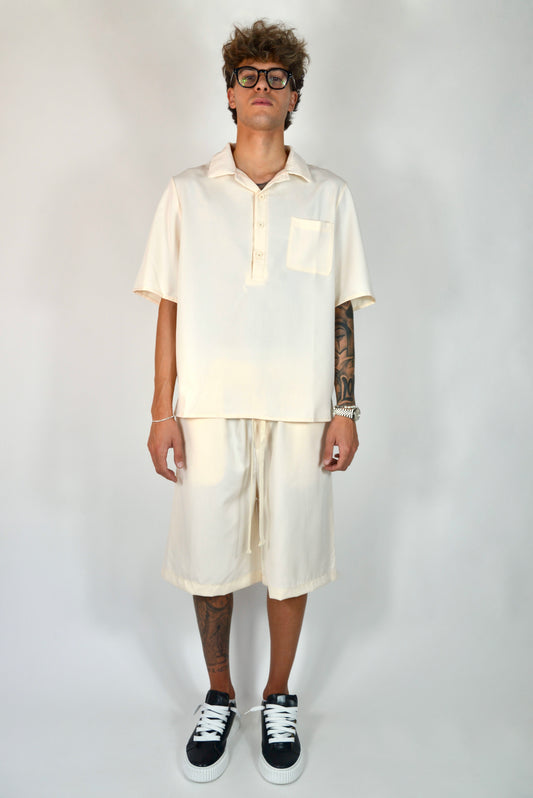 Coordinato Con Polo Beige