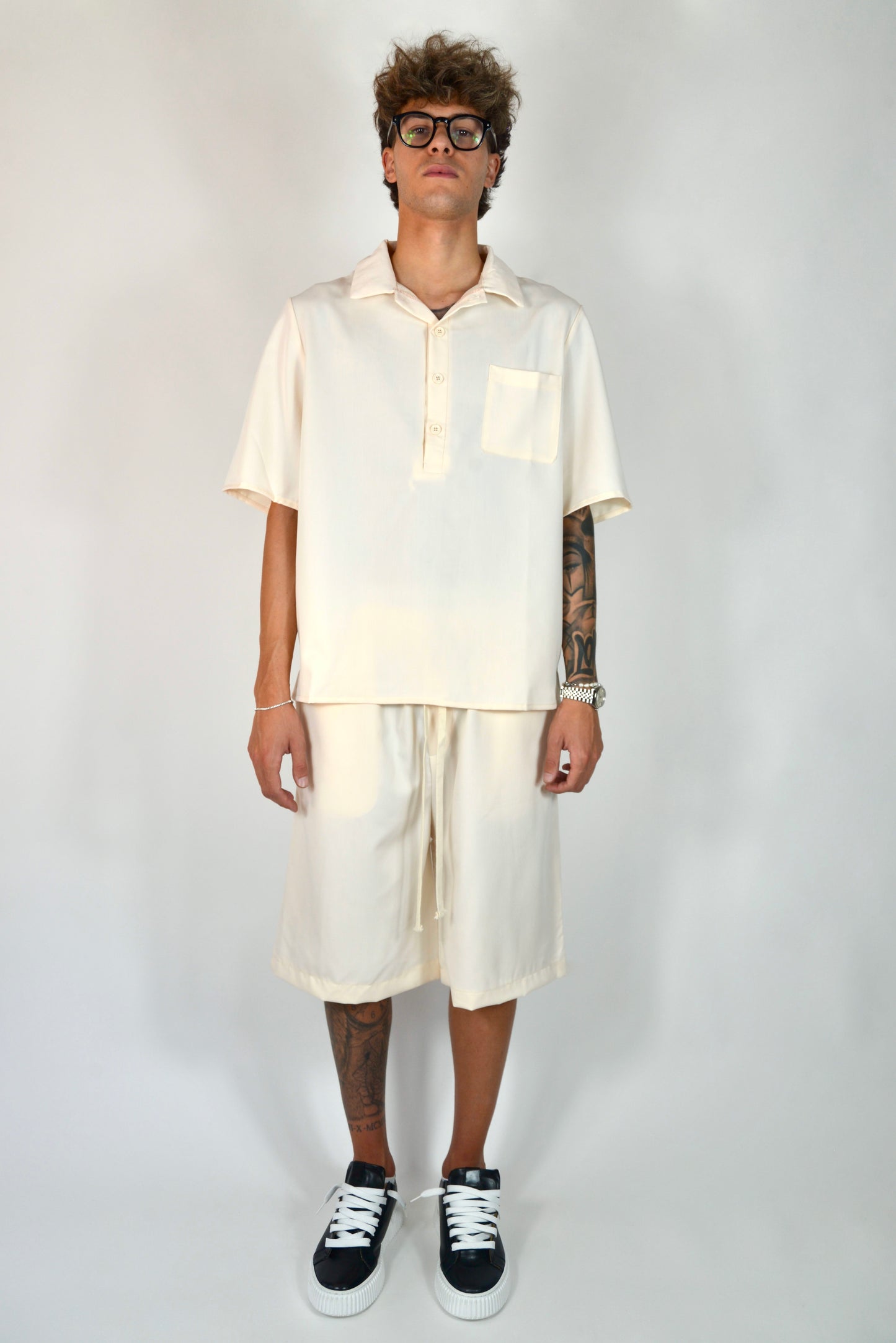 Coordinato Con Polo Beige
