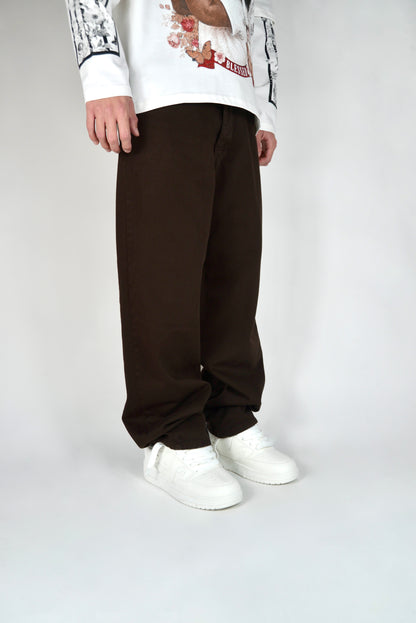 Jeans Baggy Fit Marrone