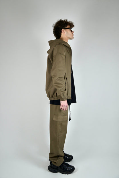 Coordinato In Bull Di Cotone Cargo Cammello