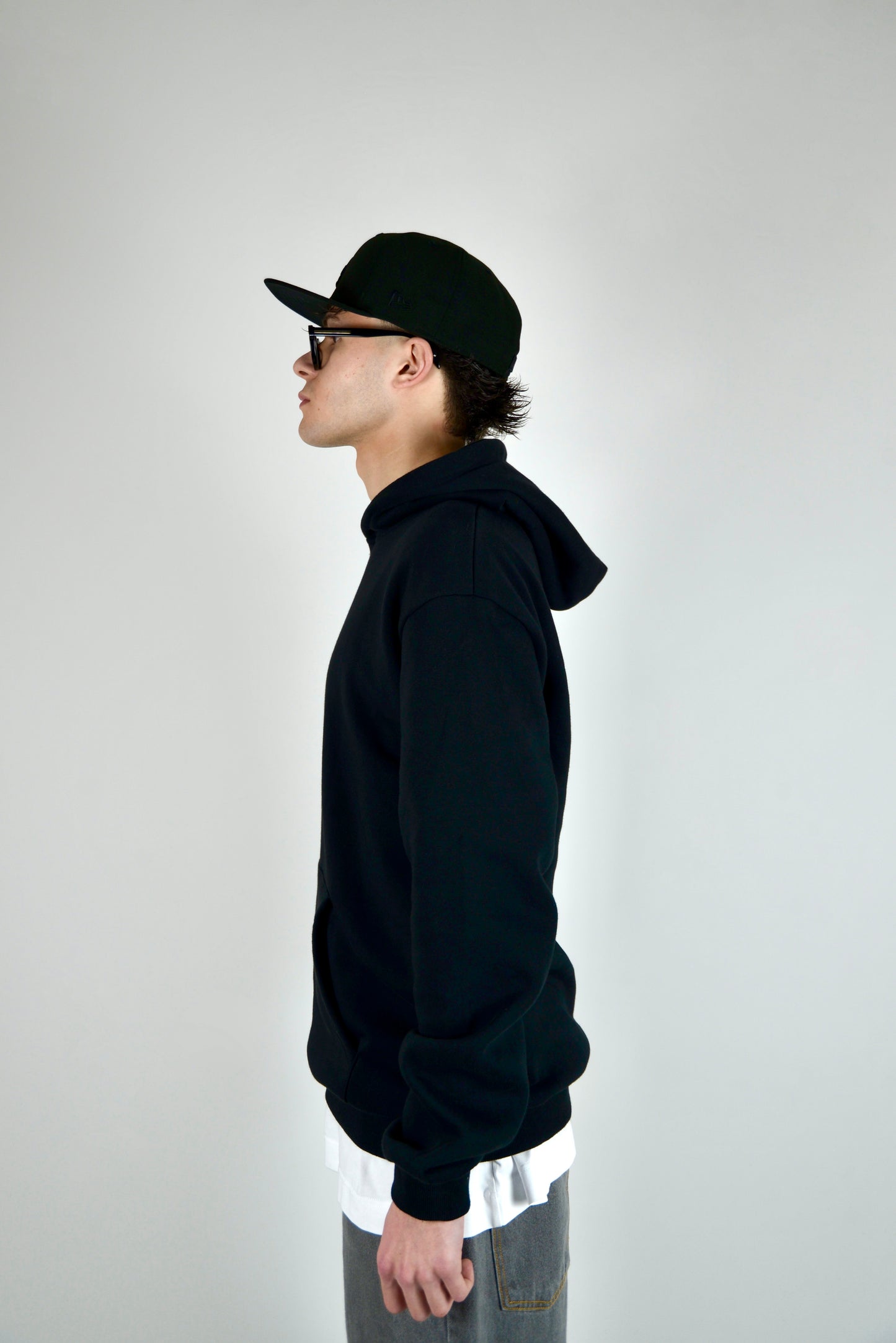 Felpa In Cotone Regular Fit Nera