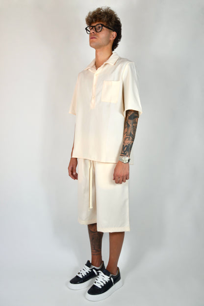 Coordinato Con Polo Beige