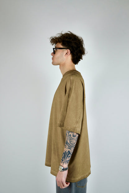 T-shirt Oversize Slavata Cammello