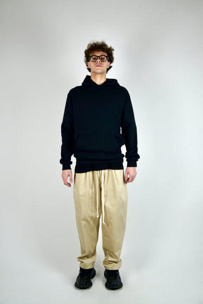 Pantalaccio In Cotone Fondo Ampio Beige