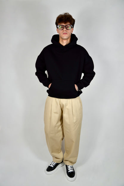 Pantalone Straight Leg Beige