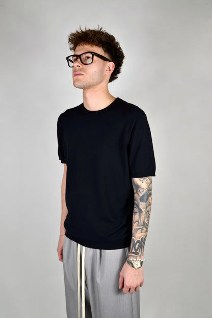 T-Shirt In Filo Nera