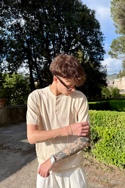 T-shirt Serafino Beige