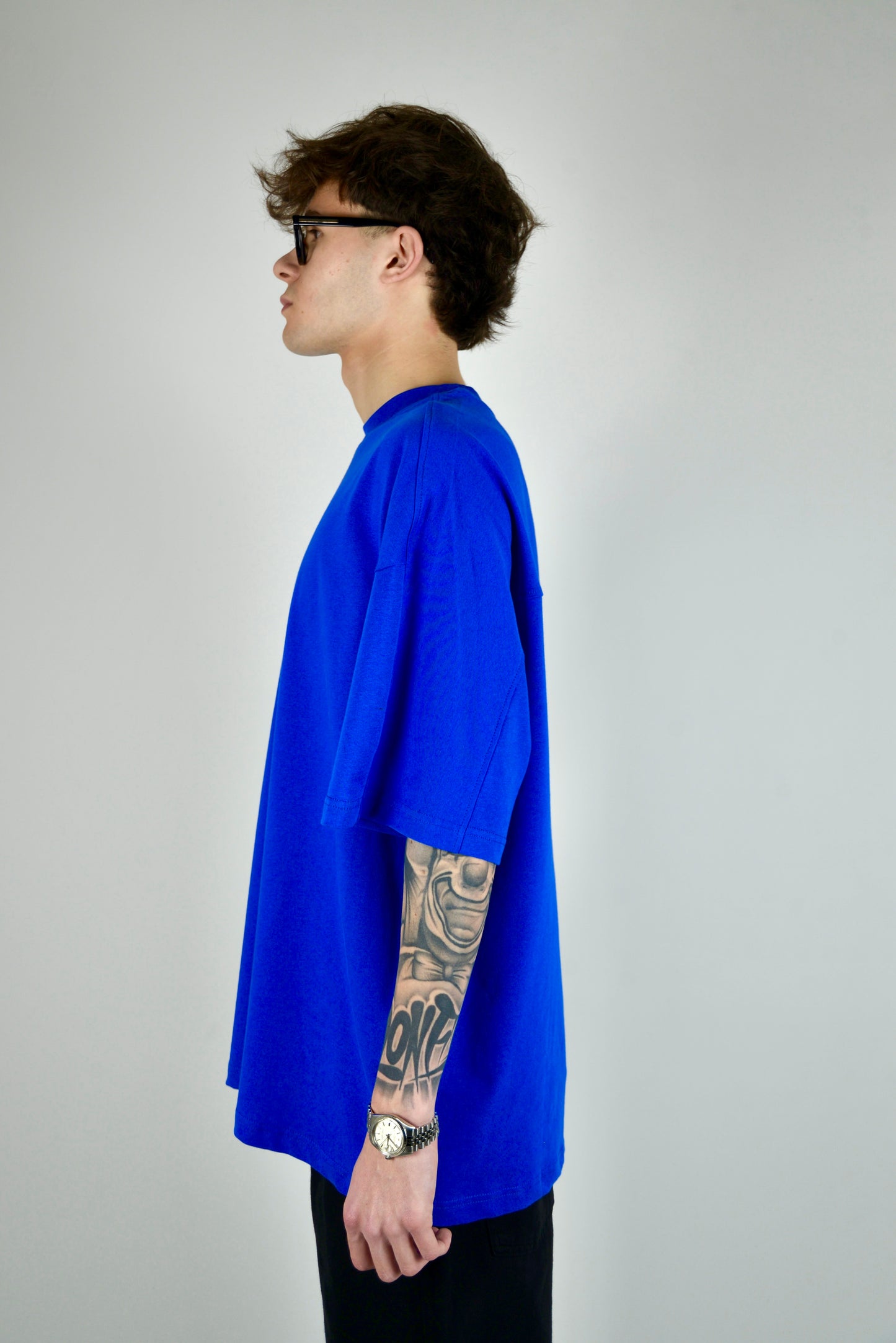 T-shirt Oversize Blu Elettrica
