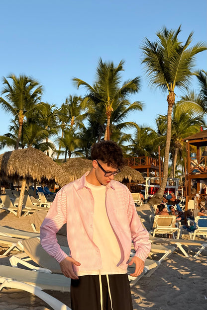Camicia Millerighe Rosa