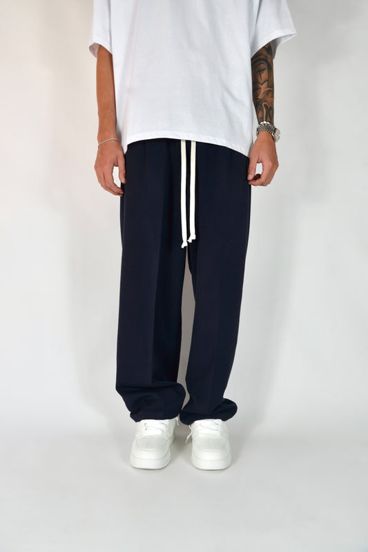 Pantalaccio Elegante Invernale Blu Notte Oversize Fit