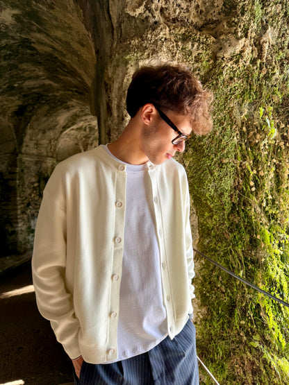 Cardigan Full Button Panna