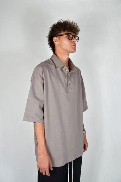 Polo Oversize Fango