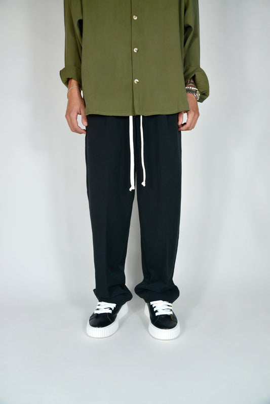Pantalaccio Elegante Nero Oversize Fit