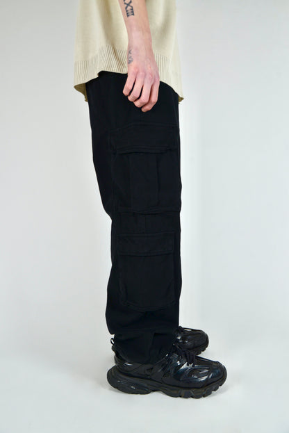 Jeans Cargo Baggy Fit Nero