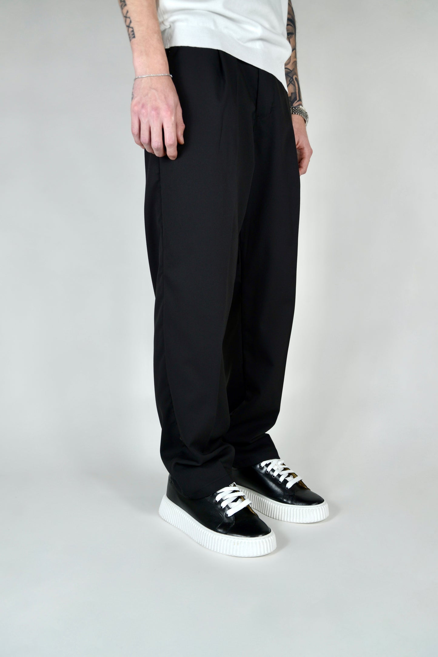 Pantalone Elegante Regular Fit Nero