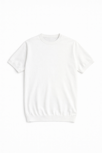 T-Shirt In Filo Bianca