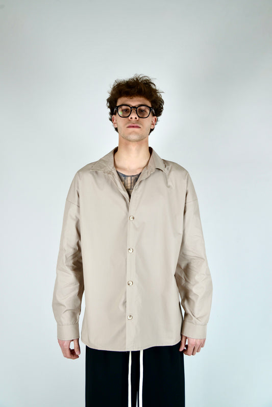Camicia Oversize Beige