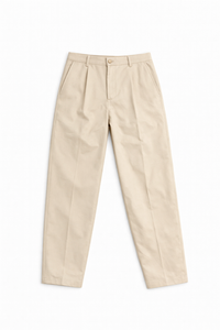 Pantalone Straight Leg Beige
