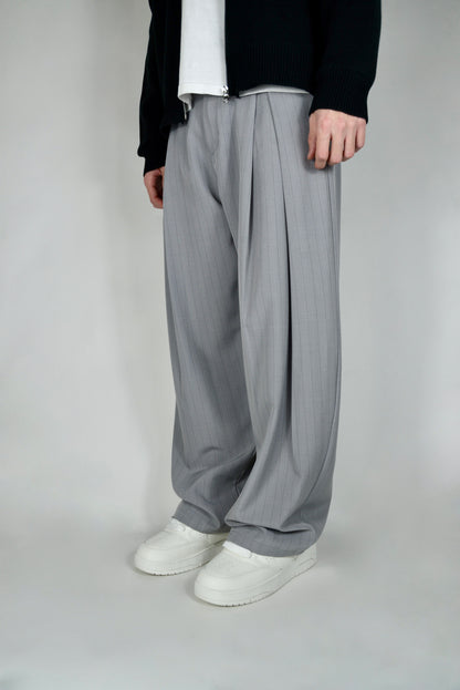 Pantalone Gessato Grigio