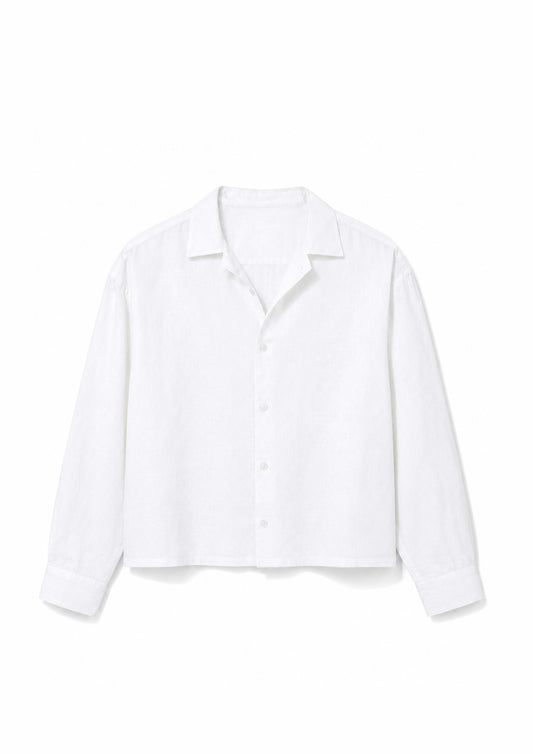 Camicia Cancún In Lino Bianca