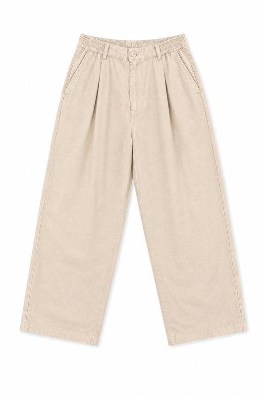Pantalone Cancún In Lino Beige