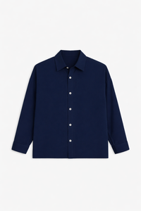 Camicia Oversize Blu Notte